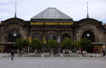 Exterior of the new train station  Bahnhof Neustadt  in Schlesischer platz.Destination Destinations Deutschland European History Holidaymakers Sachsen Tourism Tourist Western Europe Saxony Sightseein...