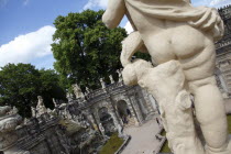 Zwinger Palace built 1710-1732  designed by Matthaus Daniel Poppelmann.Destination Destinations Deutschland European History Holidaymakers Sachsen Tourism Tourist Western Europe Saxony Sightseeing To...