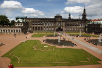 Zwinger Palace built 1710-1732  designed by Matthaus Daniel Poppelmann.Destination Destinations Deutschland European History Holidaymakers Sachsen Tourism Tourist Western Europe Saxony Sightseeing To...