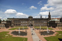 Zwinger Palace built 1710-1732  designed by Matthaus Daniel Poppelmann.Destination Destinations Deutschland European History Holidaymakers Sachsen Tourism Tourist Western Europe Saxony Sightseeing To...