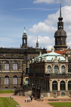 Zwinger Palace and ornamental gardens. Built 1710-1732  designed by Matthaus Daniel Poppelmann.Destination Destinations Deutschland European History Holidaymakers Sachsen Tourism Tourist Western Euro...