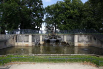 Nuemarkt  Fountain in Bruhlscher Gardens next the Academy of Art and the River Elbe.Destination Destinations Deutschland European History Holidaymakers Sachsen Tourism Tourist Western Europe Saxony S...
