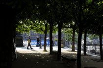 Bruhlsche Terrasse  tourists under shade of the trees.Destination Destinations Deutschland European History Holidaymakers Sachsen Tourism Tourist Western Europe Saxony Sightseeing Tourists History Historic  Destination Destinations Deutschland European History Holidaymakers Sachsen Tourism Tourist Western Europe Saxony Sightseeing Tourists History Historic