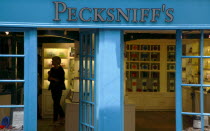 England, East Sussex, Brighton, The lanes, Meeting House Lane, Entrance to Pecksniff's local perfumers and bespoke frangrance store.