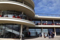 England, East Sussex, Bexhill on Sea, De La Warr Pavilion. Exterior of the Art Deco Gallery and Arts Centre.