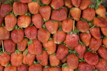 Thailand, Chiang Mai, Close up of locally grown fresh strawberries on sale in market.