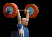 Sport, Weights, Lifting, 94Kg Weight Lifting, Tommy Yule winning Bronze medal during Melbourne 2006 Commonwealth Games.