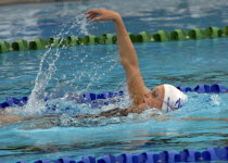 Sport, Watersport, Swimming, Womens Back Stroke, Caitlin McClatchey during the Commonwealth Games in Melbourne Australia 2006.   