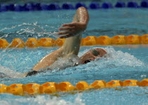 Sport, Watersport, Swimming, Caitlin McClatchey winning the 400m Freestyle during the Commonwealth games in Melbourne Australia 2006.   MELBOURNE 2006 COMMONWEALTH GAMES CAITLIN McCLAT...