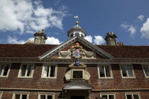England, Wiltshire, Salisbury, High Street, Exterior of the College of Matrons 1682. Wind vane.