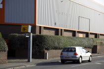 England, West Sussex, Shoreham-by-Sea, Gatso traffic speed camera on main road.