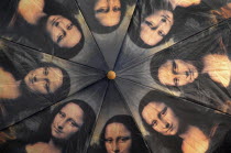 Mona Lisa Umbrella Florence, Tuscany, Italy.