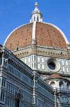 ITALY, Tuscany, Florence, The Dome of the Cathedral of Santa Maria del Fiore the Duomo by Brunelleschi.