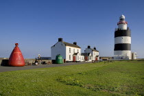 IRELAND, County Wexford, Hook Head Lighthouse, General view of lighthouse and assorted buildings. 