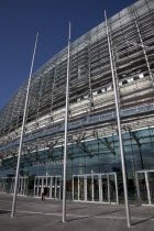 Ireland, County Dublin, Dublin City, Ballsbridge, Lansdowne Road, Aviva 50000 capacity all seater Football Stadium designed by Populus and Scott Tallon Walker. A concrete and steel structure with poly...