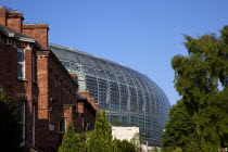 Ireland, County Dublin, Dublin City, Ballsbridge, Lansdowne Road, Aviva 50000 capacity all seater Football Stadium designed by Populus and Scott Tallon Walker. A concrete and steel structure with poly...