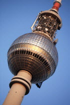 Germany, Berlin, Fernsehturm communications tower.
