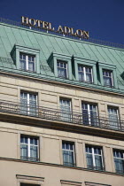 Germany, Berlin, Hotel Adlon on Unter den Linden.