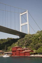 Turkey, Istanbul, Fatih Sultan Mehmet Bridge, and Hekimbasi Salih Efendi Yali, beside the Bosphorus.