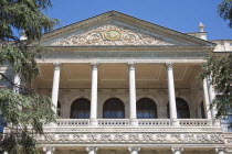 Turkey, Istanbul, Balcony of the Dolmabahce Palace.