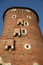 Poland, Krakow, Watch tower of Wawel Castle.