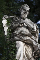 Poland, Krakow, statue of an apostle at Church of St Peter & St Paul.