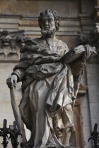Poland, Krakow, statue of an apostle at Church of St Peter & St Paul.