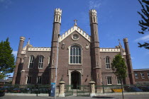 Ireland, North, Belfast, Markets Area, St Malachy's Catholic Church exterior, restored in 2010.