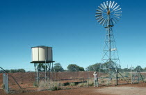 Australia, Wind pump for an artesian well.