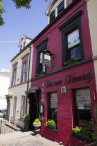 Ireland, North, Belfast, Exterior of Beatrice Kennedy restaurant on University Road.