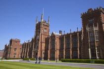 Ireland, Northern, Belfast, Queens Quarter, Queens University main building, designed by architect Charles Lanyon.