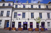 Ireland, North, Belfast, Lower Crescent, Exterior of the Tap House public bar.