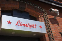 Ireland, North, Belfast, Ormeau Avenue, Sign for the Limelight live music venue and niteclub.