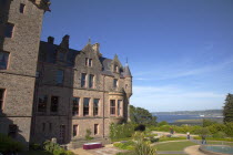 Ireland, North, County Antrim, Belfast Castle with ornate gardens and grounds over looking the city and Lough.