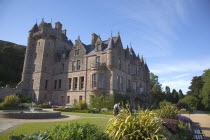 Ireland, North, County Antrim, Belfast Castle with ornate gardens and grounds over looking the city and Lough.