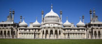 England, East Sussex, Brighton, The Royal Pavilion, 19th century retreat for the then Prince Regent, Designed by John Nash in a Indo Sarascenic style.