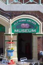 England, East Sussex, Brighton, Old Penny Arcade amusements on the promenade.