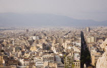Greece, Attica, Athens, View across city from the Acropolis to Mount Parnitha to the north.