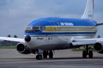 Tanzania, Dar es Salaam, Air Tanzania plane in Dar es Salaam airport.