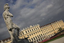 Austria, Veinna, Roman statue in the gardens of the Schonbrunn Palace
