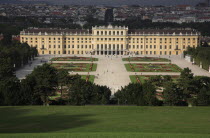 Austria, Vienna, Schonbrunn Palace and formal gardens.