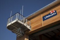 England, West, Sussex, Shoreham-by-Sea, Kingston Beach, Newly constructed  lifeboat house opposite the harbour entrance.