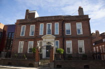 England, West Sussex, Chichester, Pallant House Art Gallery, exterior of the original Queen Anne period building.