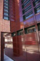 England, West Sussex, Chichester, Pallant House Art Gallery, Detail of the new wing.