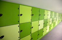 Ireland, County Dublin, Dublin City, Ballsbridge, Lansdowne Road, Aviva Football stadium, Detail of the Press Room Lockers.