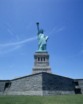 USA, New York, State, New York City, Liberty Island, Statue of Liberty.