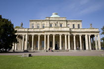 England, Gloucestershire, Cheltenham, The Regency Pittville Pump Room spa building.