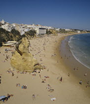 Portugal, Algarve, Albufeira, Fishermans beach.