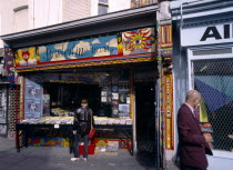 England, East Sussex, Brighton, Gardner Street, Exterior of Borderline Records shop.