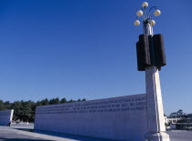 Portugal, Beira Litoral, Fatima, Walll erected to mark the millennium.